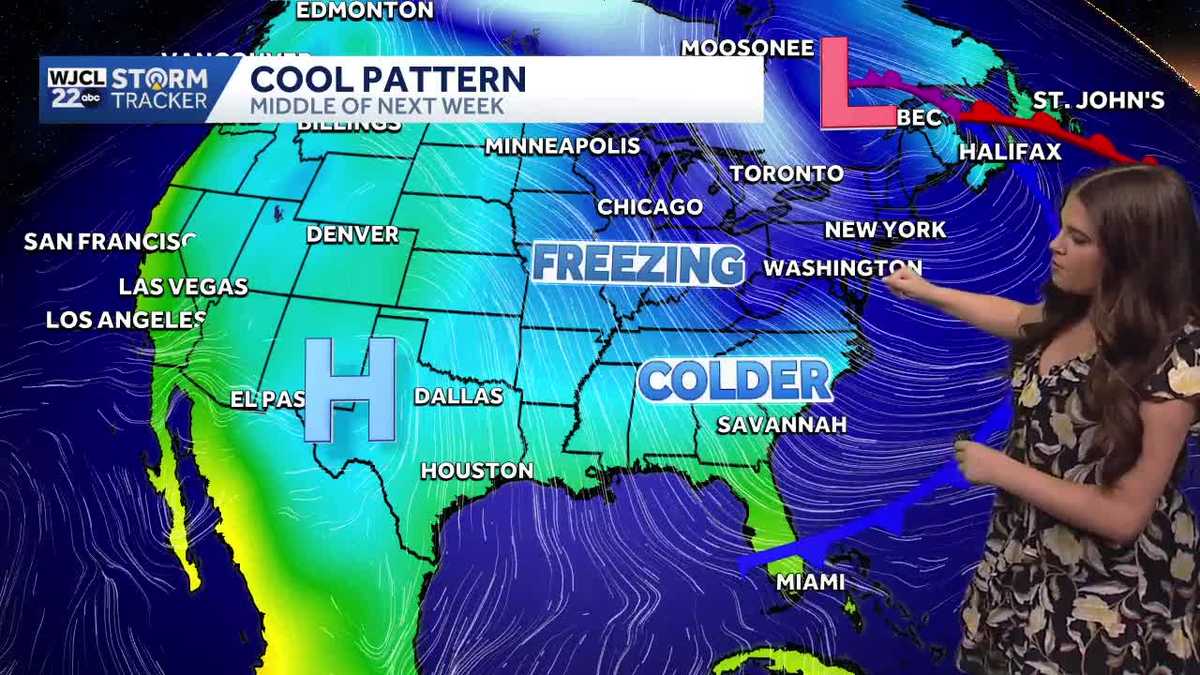 A warm weekend ahead but a big cooldown is on the way for the end of ...