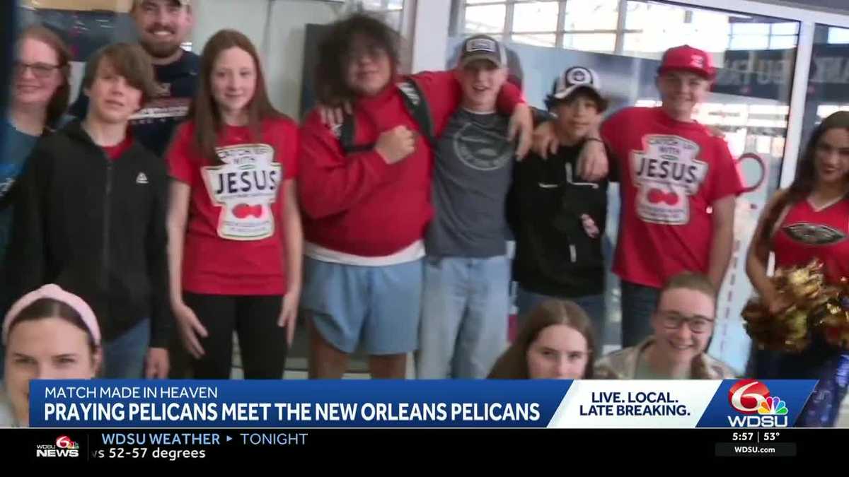 Praying Pelicans meet the New Orleans Pelicans
