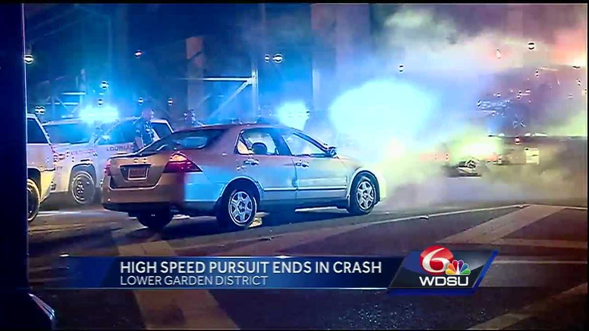 High Speed Chase Ends In Crash In Lower Garden District 5395