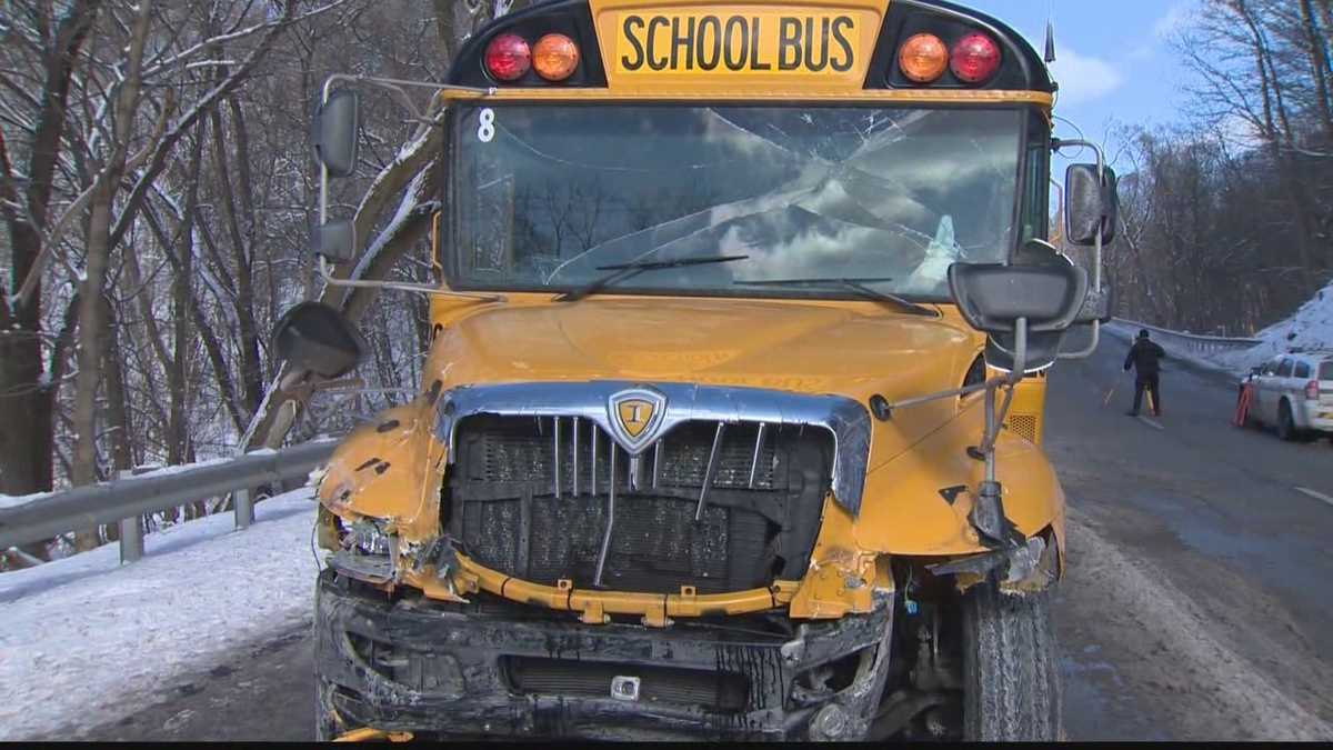Driver killed in crash with school bus