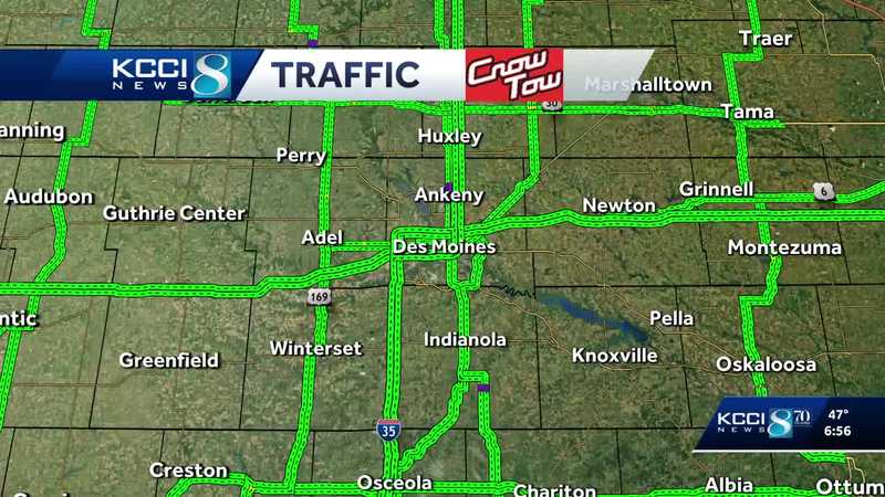 Des Moines traffic: Clear Friday morning commute; Downtown Farmers' Market road closures