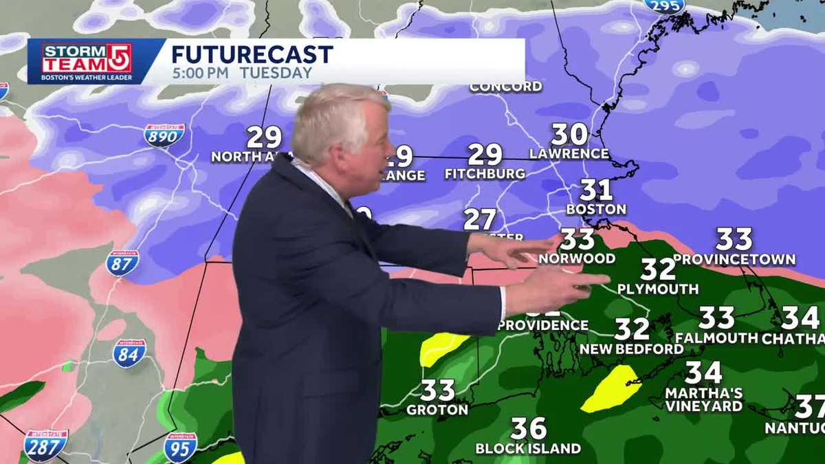 Video: Wintry mix makes for messy evening commute