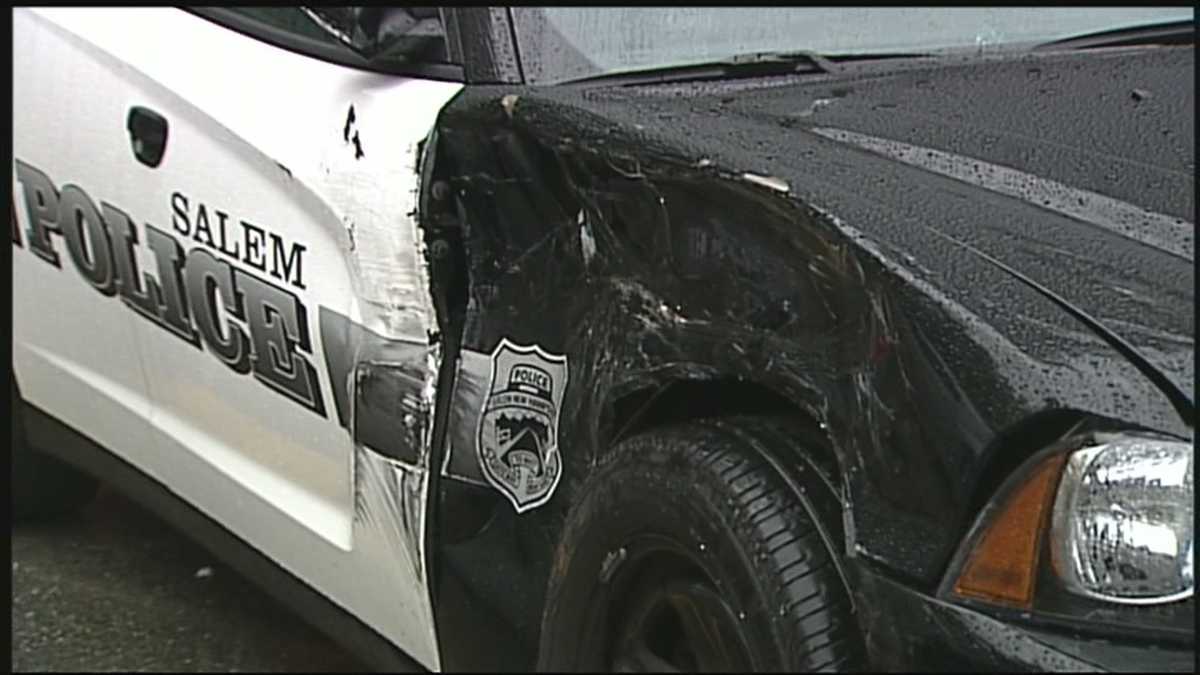 Driver accused of hitting police cruisers during chase in New Hampshire