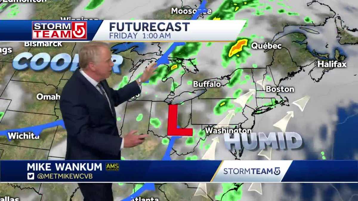 Video: Humidity will increase ahead of late-week rain