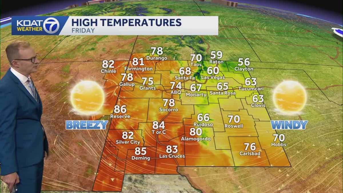 Record heat for New Mexico with relief ahead