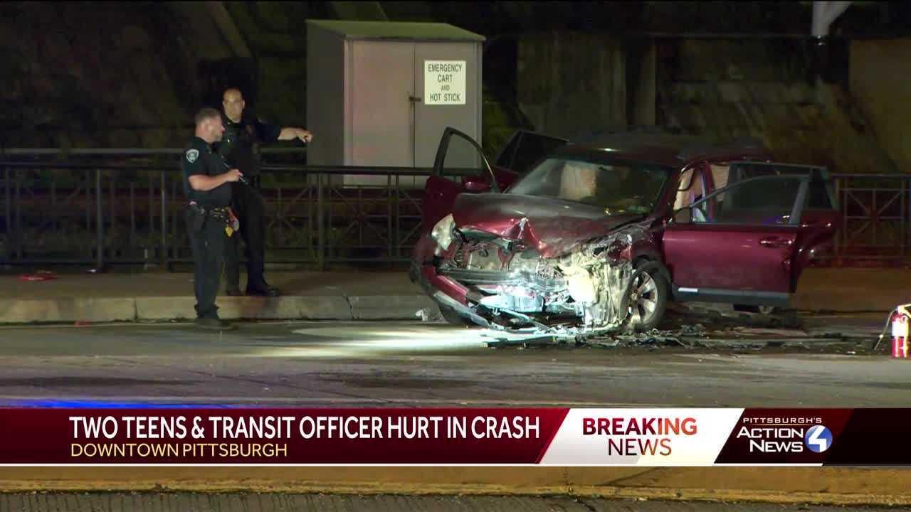 Pittsburgh Busway Crash Downtown Near Penn Station