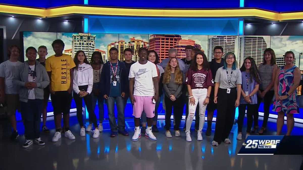 Students from Dwyer High School visit WPBF 25