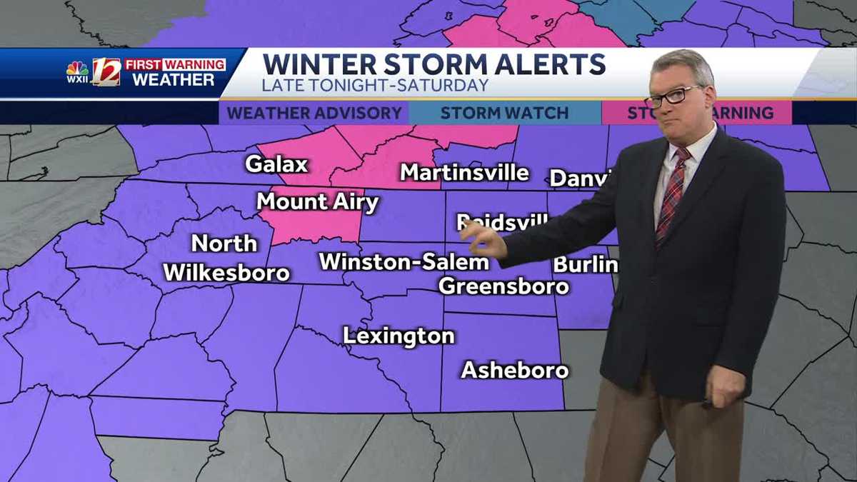 WATCH: Winter storms expected this weekend