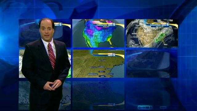 As snow moves out, cold air moves in