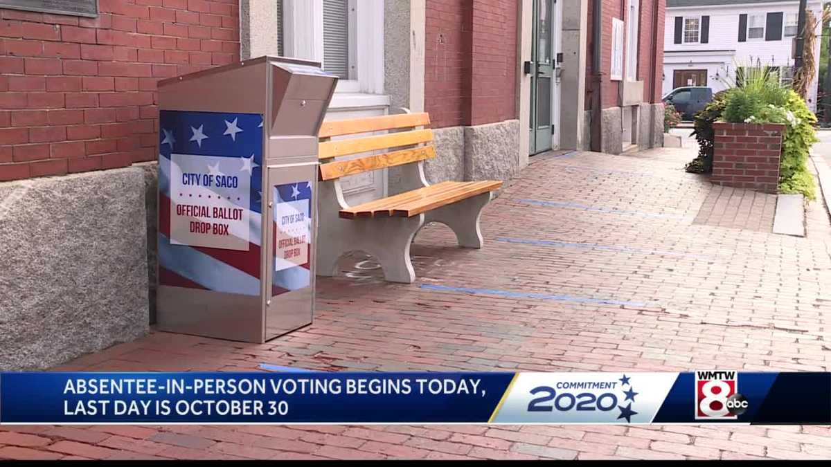 Inperson absentee voting starts in Maine