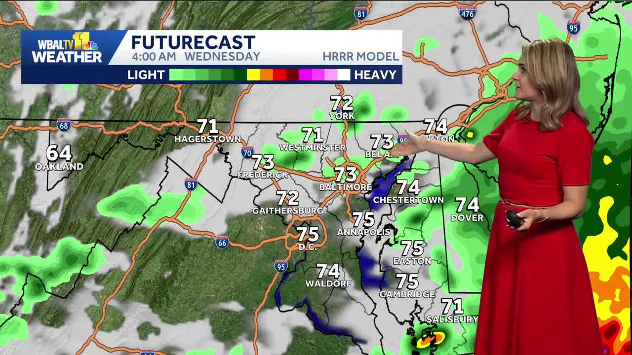 Baltimore Weather : More sun on Wednesday