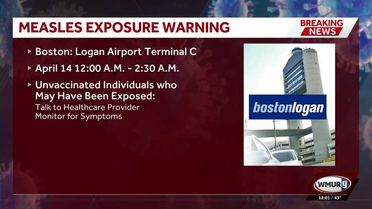 Person with measles was on flight to Logan Airport last week, health officials warn