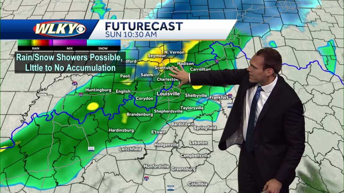 Rain and snow showers possible Sunday