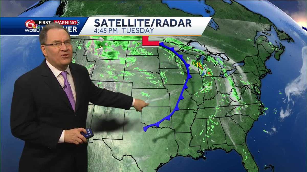 Near record heat, then stormy weather and a cool down