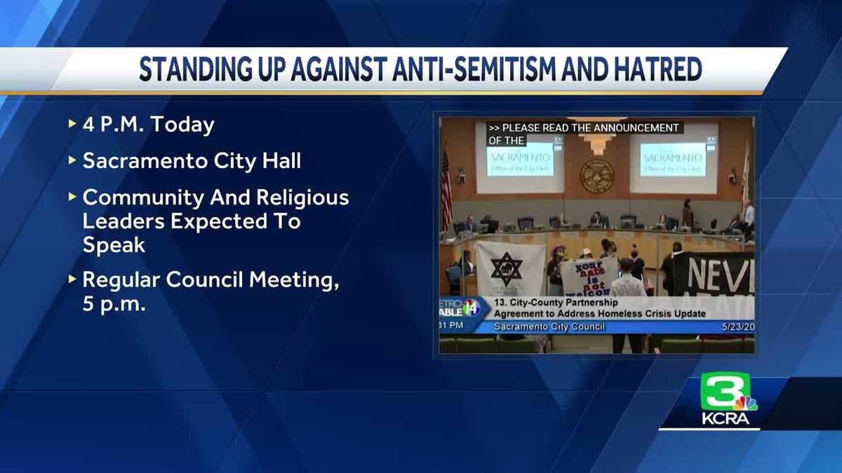 Religious, community leaders to speak before Sac City Council meeting following weeks of antisemitic comments