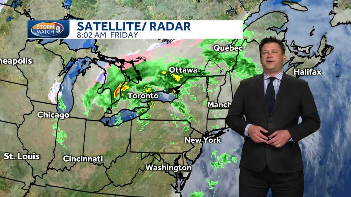 Watch: Showers, thunderstorms possible