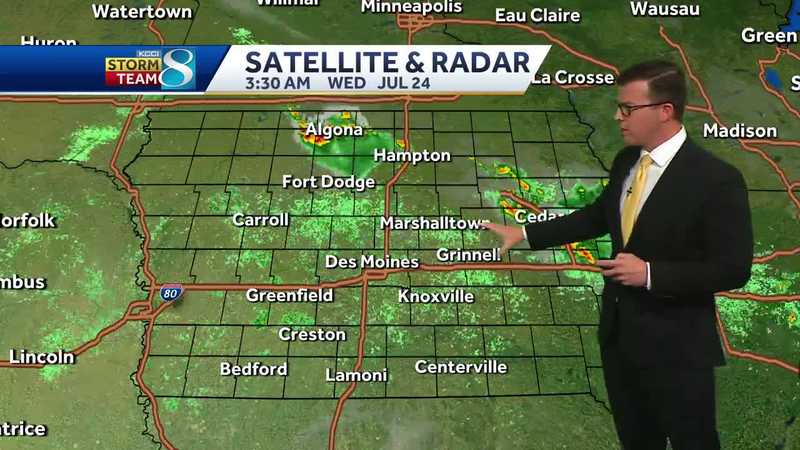 Iowa weather: Last day of storm chances for the rest of the week