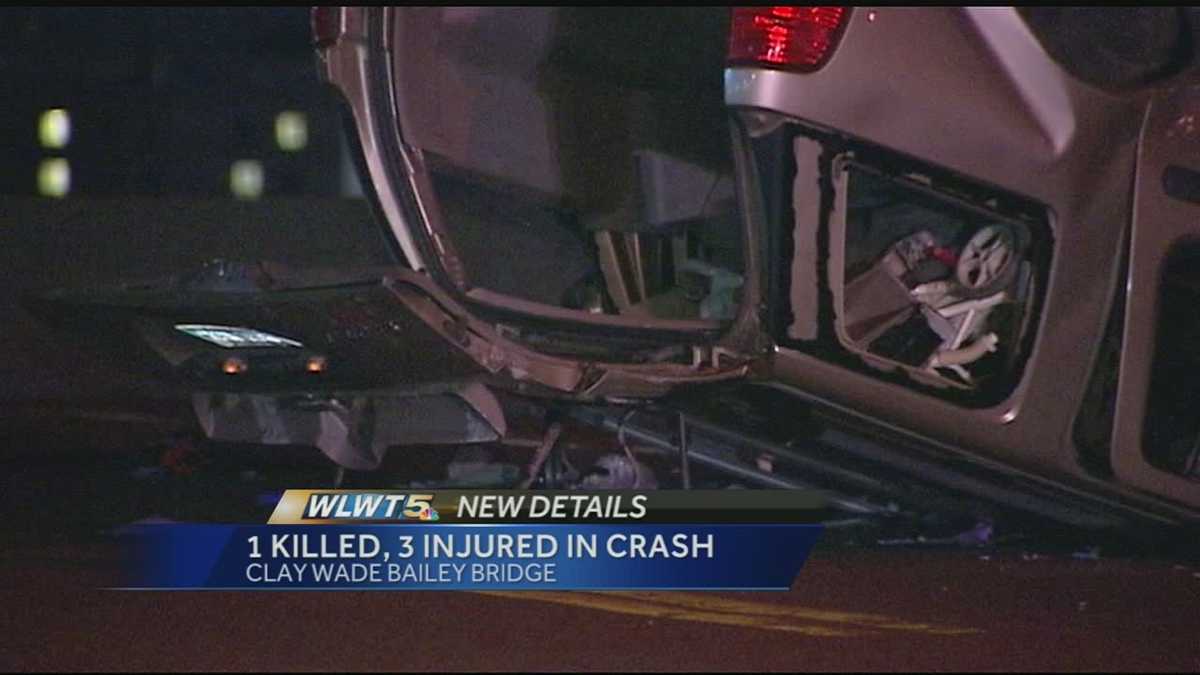 1 dead, 3 injured in Clay Wade Bailey bridge car crash