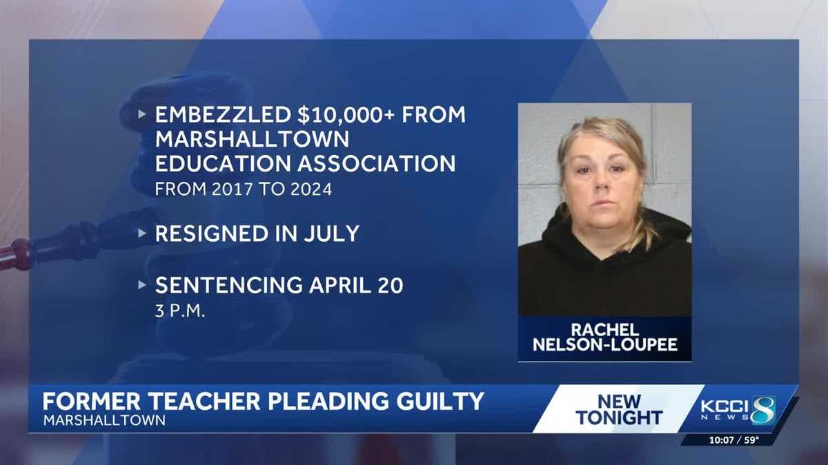 Iowa crime: Former Marshalltown teacher pleads guilty to theft