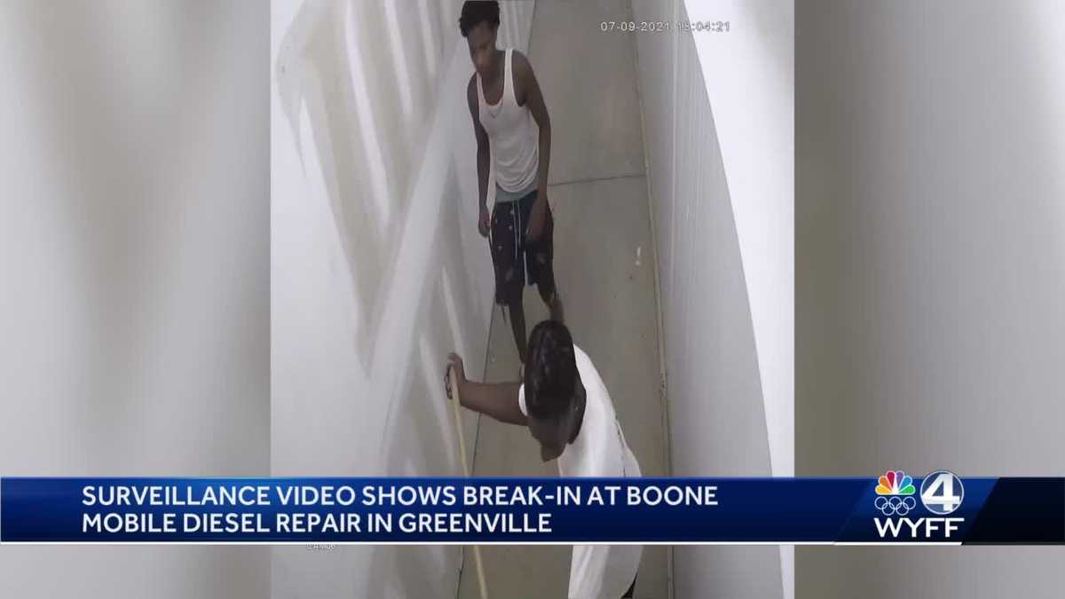 Greenville County Video shows thieves breaking into auto repair shop