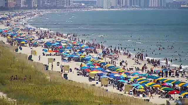 South Carolina: Why is Myrtle Beach water so blue lately? 