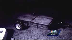 Brazen thief caught on camera stealing trailer