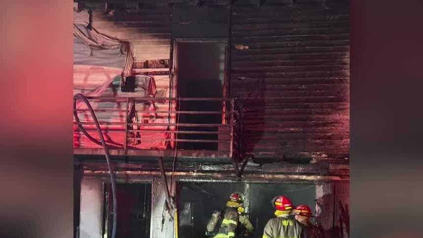 Family of three displaced after home burns down