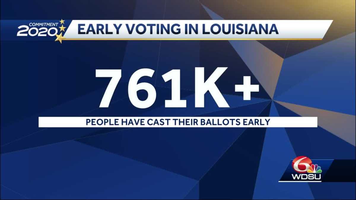 More than 761,000 vote early in Louisiana