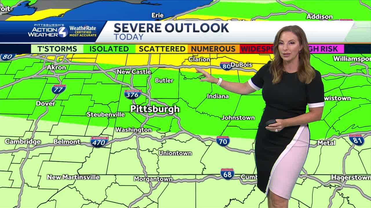 Pittsburgh Weather: Scattered Thunderstorms On Wednesday