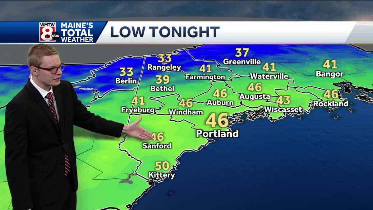 Cooler with lots of sun on Monday