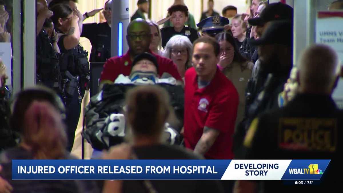 Baltimore County officer shot in the head in Pikesville released from Shock Trauma