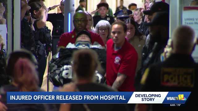 Baltimore County officer shot in the head in Pikesville released from Shock Trauma