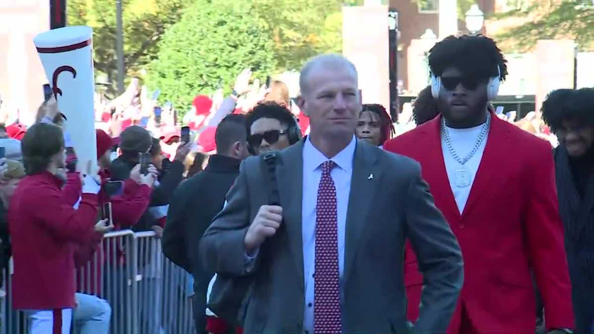 The Walk of Champions ahead of the 2024 Iron Bowl