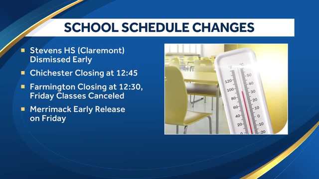 Some New Hampshire schools change schedule because of heat - Vimarsana News