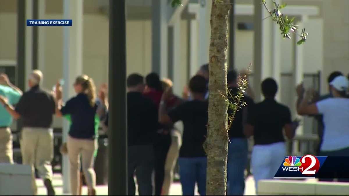 Orange County Public Schools take part in active shooter drill