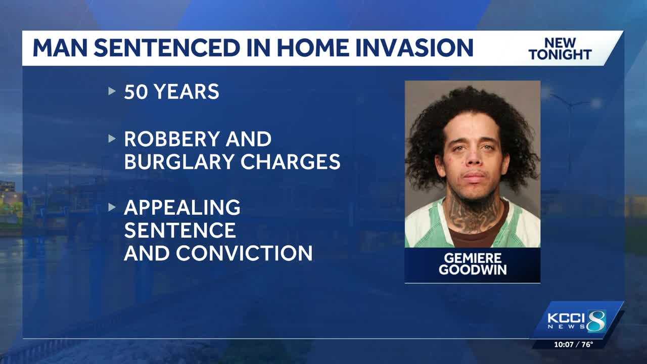 Des Moines man sentenced for violent home invasion in Ankeny