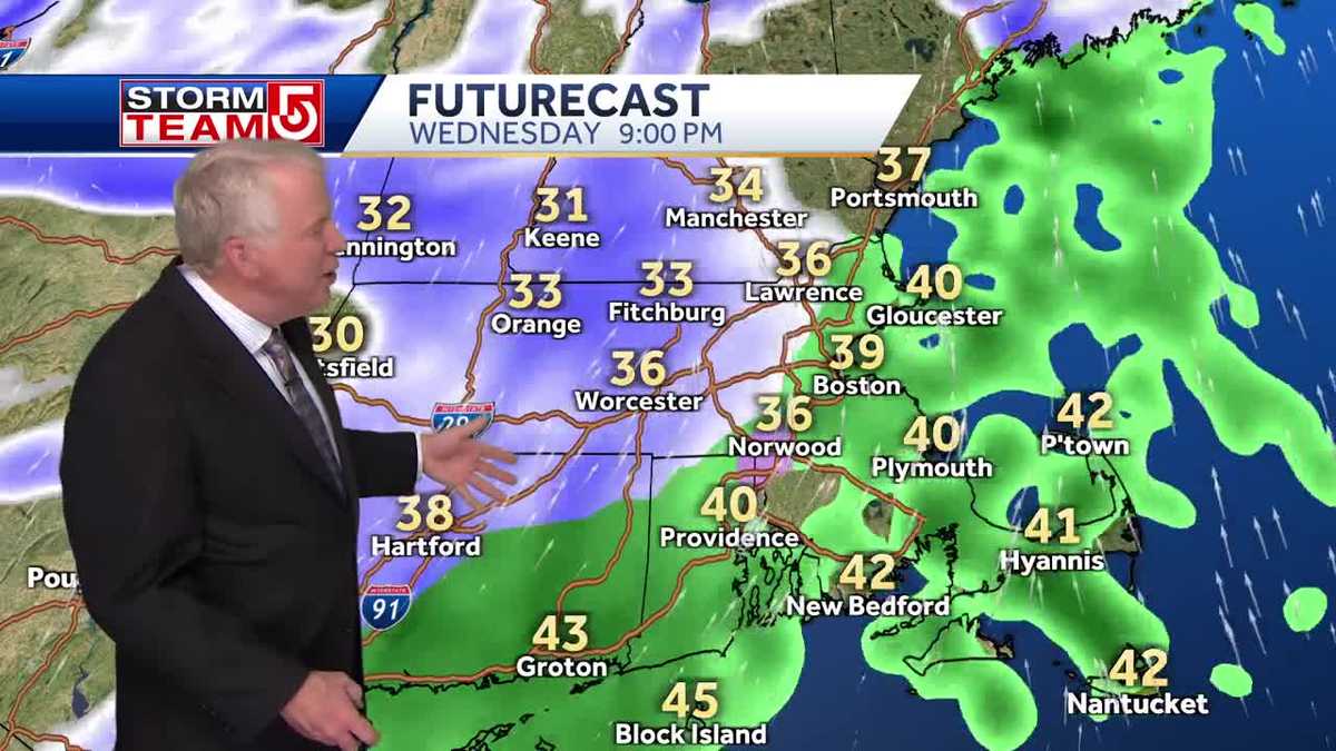 Video: Rain, wintery mix and snow Wednesday night into Thursday morning
