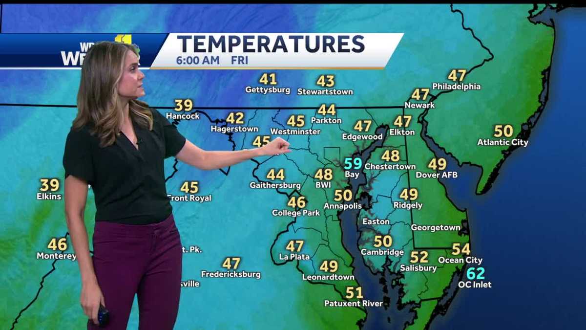 Low 60s, drying out by noon