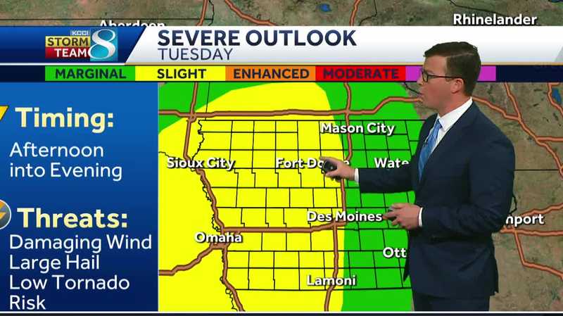 Iowa weather: Dry today with more strong storm chances tomorrow