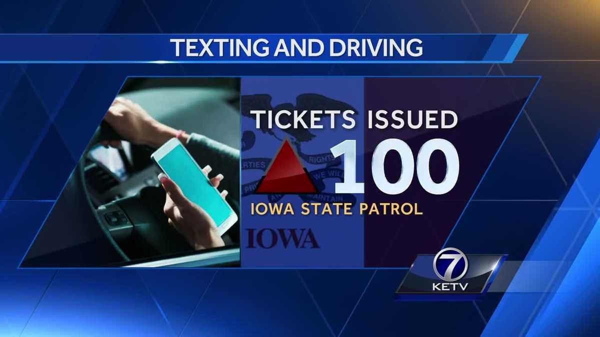 Iowa State Patrol Cracking Down On Texting While Driving