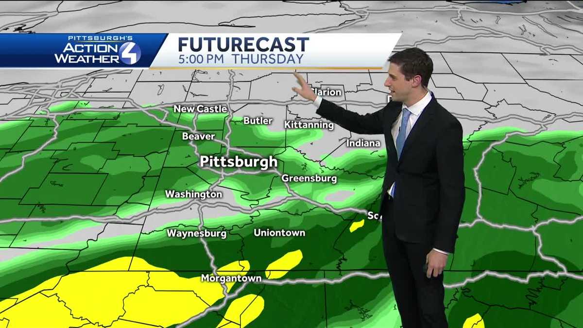Rain showers moving in this evening