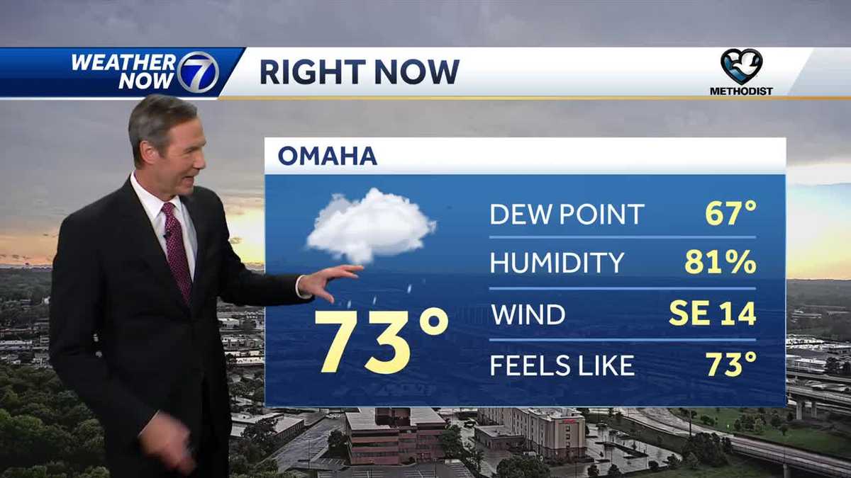 Rain moving out now: July 30 Omaha