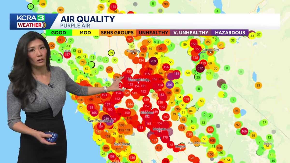 Map: Check air quality in Northern California this weekend