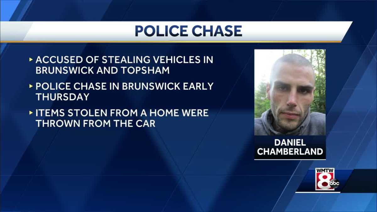 Maine man accused of stealing multiple vehicles, leading police on a chase