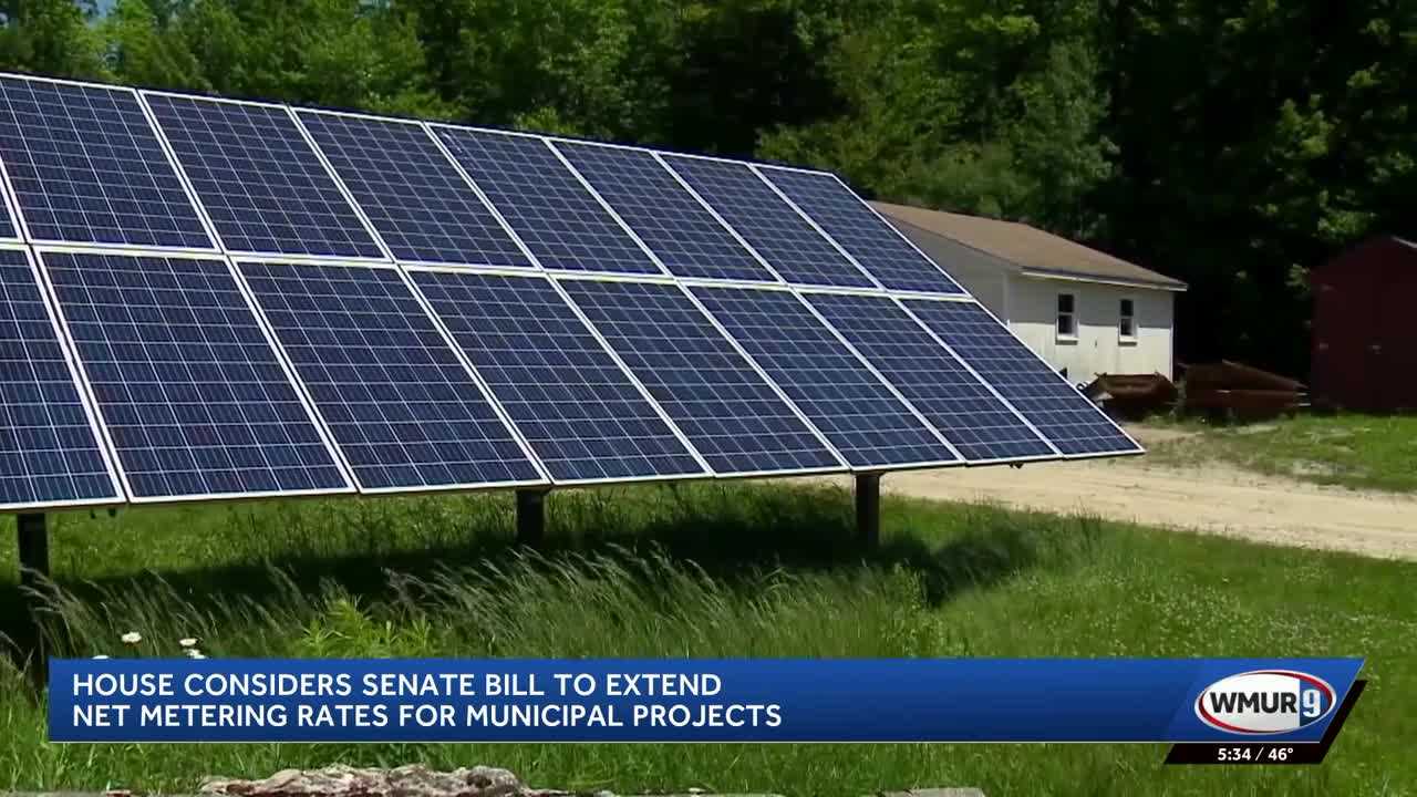 wmur.com - Adam Sexton - NH House considers bill to extend net metering rates for municipal solar projects