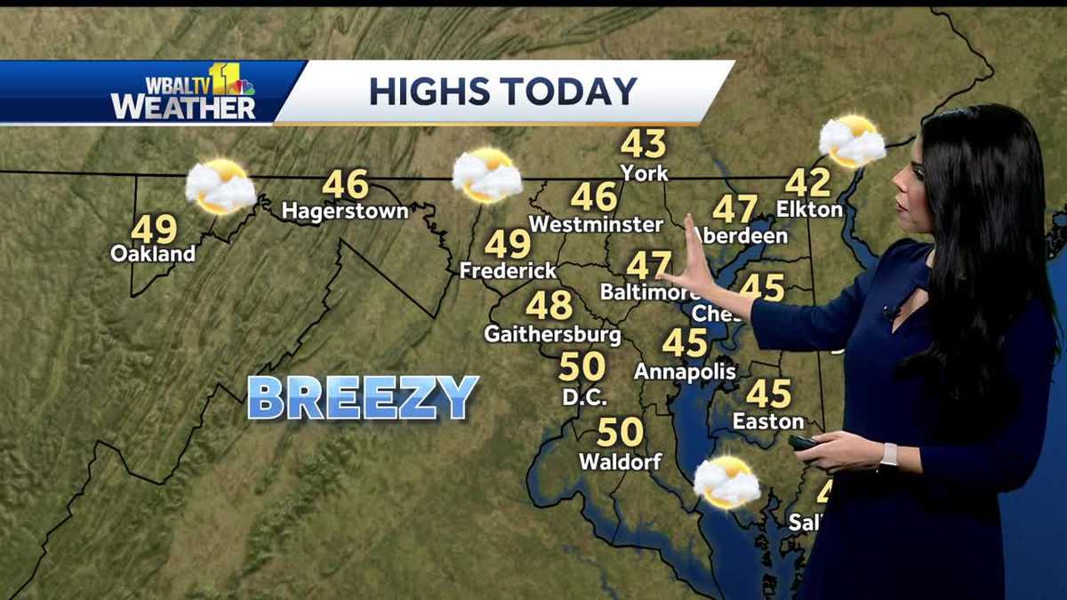 Another chilly and breezy day, more snow for the weekend