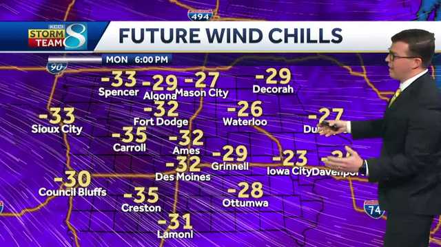 Des Moines weather forecast: Wind Chill Warning still in effect - Vimarsana News