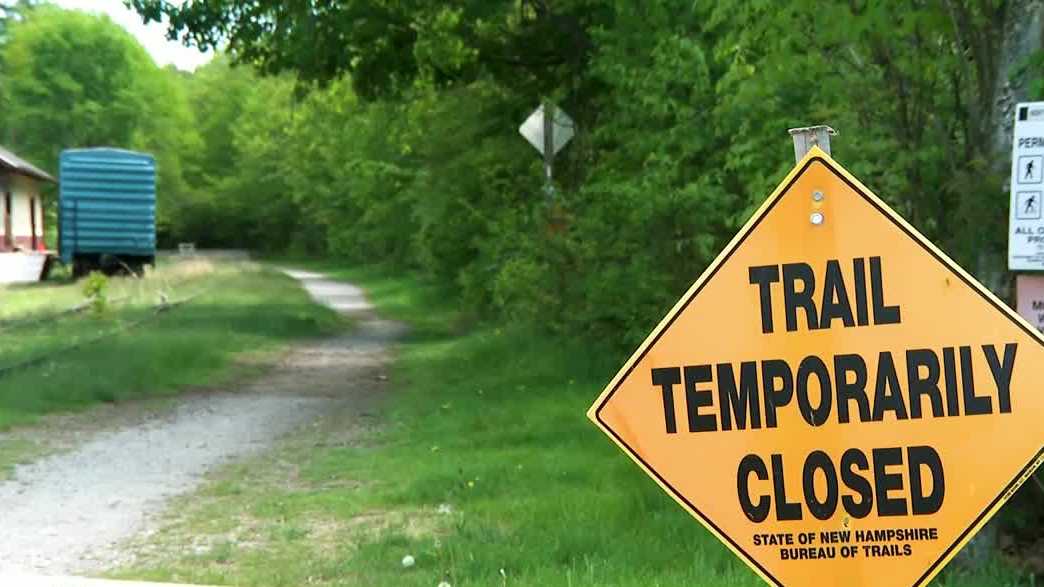 Part of Northern Rail Trail blocked by concrete barriers in property dispute