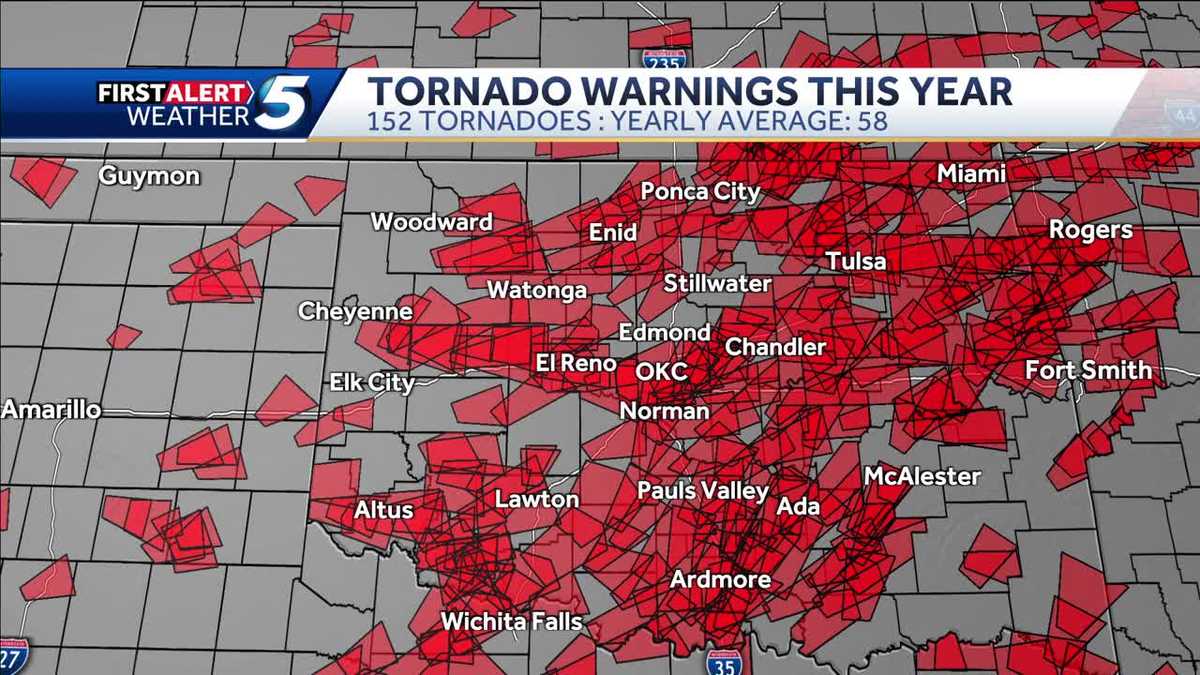 Oklahoma saw a record number of tornadoes in 2024, NWS says - KOCO