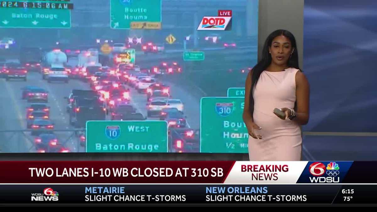 Kenner drivers affected by accident on I-10 West – WDSU New Orleans